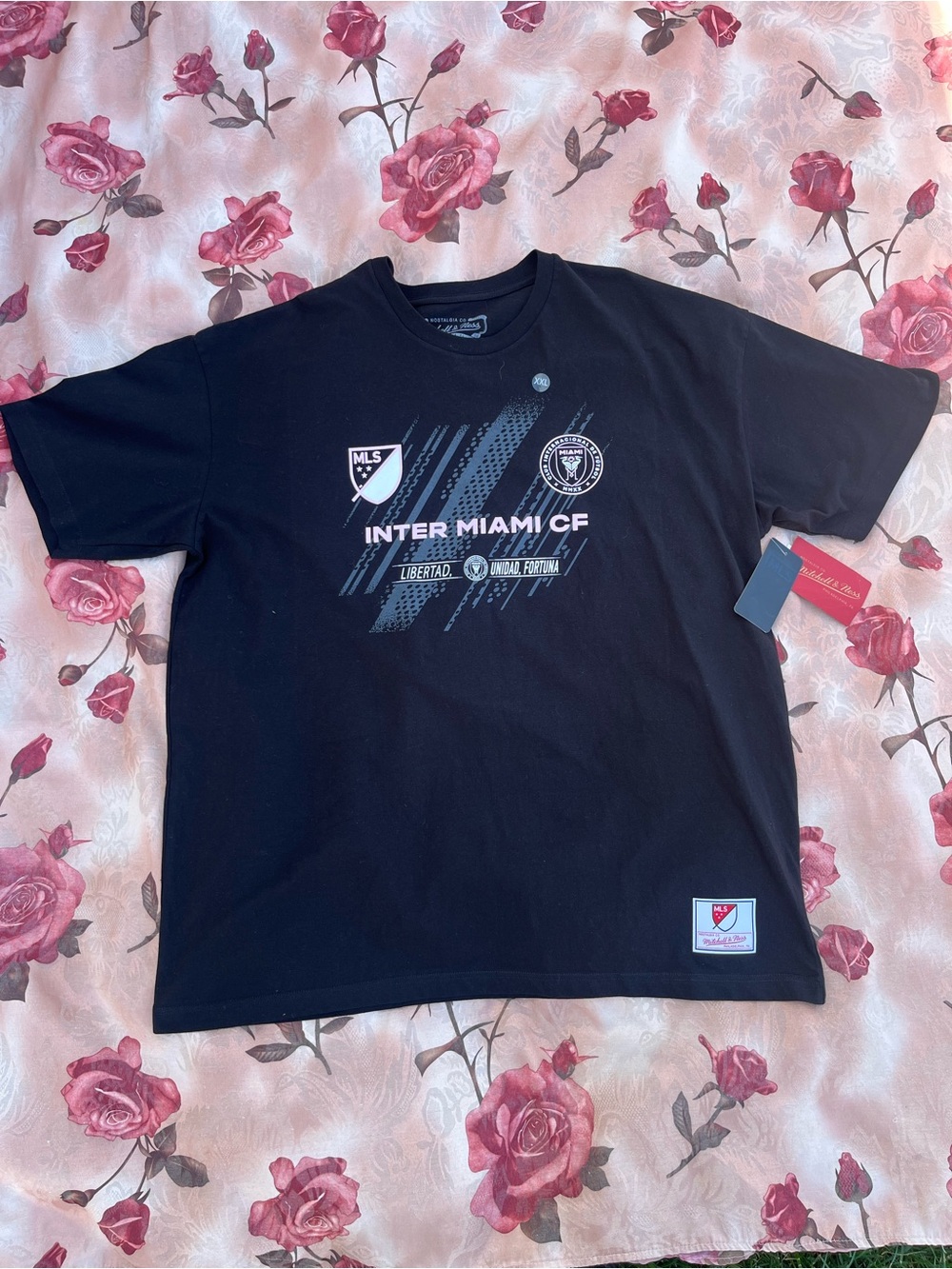 Mitchell & Ness Black Inter Miami CF Graphic Tee